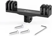 HSU Aluminum Dual Twin Mount Adapter for Gopro Hero 11/10/9/8/7/6/5/4 Session AKASO Campark and Other Action Cameras