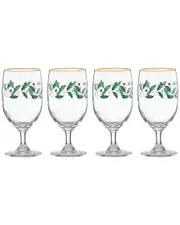 Lenox Holiday 4pc Iced Beverage Glass Set