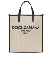Dolce & Gabbana Small Shopping Canvas Tote Bag