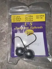Queen Tackle Live Sonar Tungsten Ball Jigheads - 1oz - 3/0 Hook
