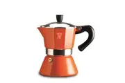 Pezzetti Bellexpress Induction Coffee Maker 6 Cup Italian Orange
