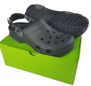 Crocs CLASSIC ALL TERRAIN Mens Size 13 Durable Comfortable Slip On Clogs Black