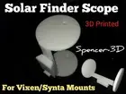 Solar Finder Scope for Telescopes or DSLR with Vixen/Synta Mounts