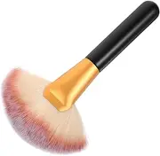Gogogmee Large Wood Handle Makeup Brush Fluffy for Blending Loose Powder Foundation and Blush Tool for Quick and Easy Application for Professional Use