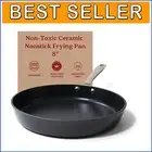 Ergonomic 8-Inch Ceramic Frying Pan - Multi-Surface Cookware for Healthier Meals