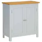 vidaXL Cupboard 70x35x75 cm Solid Oak Wood HEE