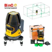 Green Beam Multi Line Laser Level Rotary Cross Line Self Leveling & Li Battery