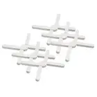 6 Pcs Foldable Silicone Trivet, Trivet Mats for Hot Pots, White