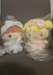 Toreba-Furyu-Sanrio-Little Twin Stars Relaxing at Home Big Plushy Set of 2- 30cm