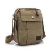 Multifuctional Large Capacity Retro Men Canvas Messenger Shoulder Bag Sling Casual For Outdoor Sport Travel Hiking