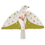 Allen Designs 6015359 Peaceful Rising White Bird Pendulum Wall Clock 7.48″