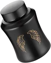 VILLFUL Metal Pet Urn for Dog Cat Ashes Lightweight Keepsake Container Lid for Memorial and Funeral Remembrance