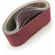 Sanding Belt 100 x 915 mm Assorted for Belt Sander - Pack of 5 (1 x Grit 80/120/150/240/400 Each)