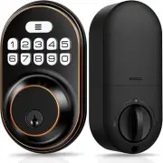 Veise RZ-A Keyless Keypad Digital Deadbolt Oil Rubbed Bronze Auto Lock