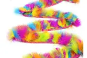 10 Yards Colorful Marabou-Feather-Fringe Trim