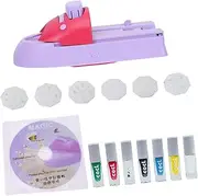 LALADEFIEE 1 Set Portable Nail Art Printing Machine Nail DIY Printing Machine Nail Polish Set