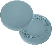 uxcell 2 Pack Stool Covers Round, 11-15 Inch Bar Stool Covers Washable Dustproof Slipcover Seat Cushion with Elastic for Bar Kitchen Living Room Decor, Blue Gray