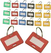 COMPUKAS Metal Keychain Tags Numbered Key Tags for DIY Suitcases Luggage Labeling