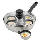 Egg Poacher, Poached Eggs Cooker, Stainless Steel Egg Poaching Pan Food Grade...