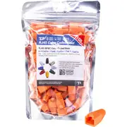 T3 PTB70OR-100 7.0Mm Orange Rj45 Rubber Boots Bag of 100 Relieve Stress On Cable. 7.0MM ORANGE