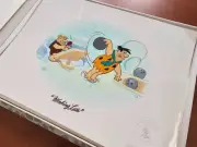 FLINTSTONES - 4-SERICEL PORTFOLIO - SIGNED BY HANNA & BARBERA - LE #15/200 - NEW
