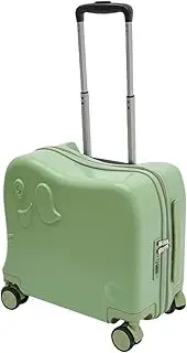 [Whnbuij] Kids Carry-on Luggage - Kids Wheeled Suitcase Elephant | Multipurpose Kids Suitcase Wheeled Carry Case for Kids, Kids Carry Case Cute Suitcase, Dark Green, Fare riferimento alla descrizione, Please