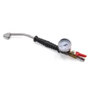 0-220 psi Quick Connector Bent Head Car Tire Air Chuck Inflator Pressure Gauge