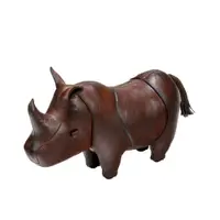 在飛比找PChome24h購物優惠-【北歐櫥窗】Omersa Rhino 犀牛 手工皮革凳（小）