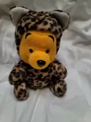 Japan Disney Store Pooh Leopard retired NEW bean bag beanie mbbp