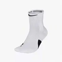 在飛比找Yahoo奇摩購物中心優惠-Nike 襪子 Elite Mid 男女款 白 單雙入 厚款