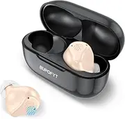 Hearing Aids, BUPOFYT Hearing Aids for Seniors Rechargeable - 16 Channel Digital Noise Cancelling, Comfortable Wearing for Easy Operation - 1 Week Backup Power - No Feedback(Beige)