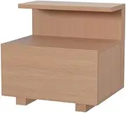 Artiss Bedside Table with Drawer, Wooden Bed Side Tables Storage Chest of Drawer Dresser Nightstand Stand Cabinet, Bedroom Living Room Home Furniture Organiser, with Open Shelf Pine