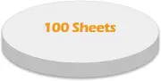 Ezyaid Lightweight Construction Paper Circles White Color 6 Inches, Origami Craft Paper 100 Sheets for Kids Arts and Crafts, School Crafting Supplies for Kids