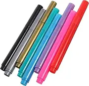 CHILDWEET 8pcs Colored Wine Glass Markers Washable Quick Dry Chalk Markers for Scrapbooks Craft Projects Windows Vibrant Colors for Personalization Easy Cleanup