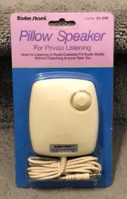 Radio Shack 33-208 Pillow Speaker 1/8" Plug Vintage NEW Sealed