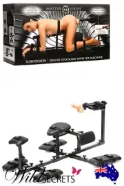 NEW Master Series Subversion 55 inch Deluxe Adjustable Stockade with Sex Machine