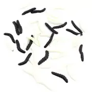 20 Pcs Prank Toys Artificial Maggots Decorative Mullet Halloween