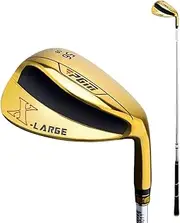 56 60 Degrees Golf Sand Wedges Extra Large Steel Golf Club Wedge Sandy Wide Bottom Wedges Golf Clubs for Men Women (Gold,56 Degree)