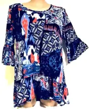 plus sz S / 16 TS TAKING SHAPE Indigo Tunic top NWT!rrp $120