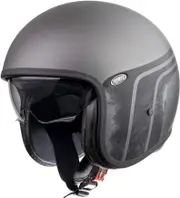 Premier Vintage Evo BTR, open face helmet , color: Matt Grey/Black , size: XS