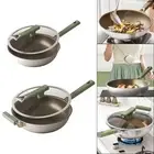 Nonstick Frying Pan Nonstick Wok Kitchen Tool with Lid Stirring Boiling Skillet