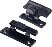 1 Pair Upper Lower Armrest Box Lock Switch Snap Cover Black Compatible With Mitsubishi Compatible With Pajero V73 V75 V77 V93 V97 Compatible With Montero Compatible With Pajero Door lock pr