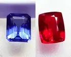 Mixed Pair Loose Gemstone 8 to 10 Ct Natural Tanzanite & Ruby Certified RM81