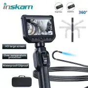 360° Steering Industrial Endoscope Camera 4.3" IPS Screen For Car Engine Sewer