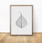 Skeleton Leaf Minimalist Wall Art Print. Perfect Home Decor