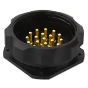 CEEP 19-Pin Male Panel Mount Connector, Solder Cups