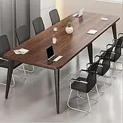 YQMHEZ Conference Table, Seminar Training Desk, Meeting Seminar Table, Workstation Desk for 8 People, Boardroom Office Computer, for Conference Rooms