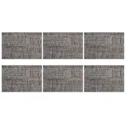 6x Maxwell and Williams Table Accents Lurex Placemat 45x30cm - Taupe Stripe