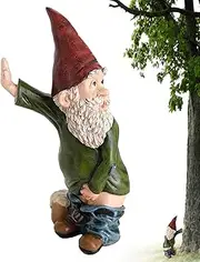 Gnomes Garden Decorations for Outside, Waterproof Resin Sun Proof Pissing Gnomes Statue, Funny Peeing Garden Ornaments, Portable Dwarf Figurines for Yard Decoration