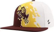 ZHATS NCAA Officially Licensed Hat Flat Snapback Z11 Retro Paintbrush